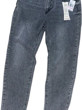 Kensie Charcoal Wash Slim Straight Jeans